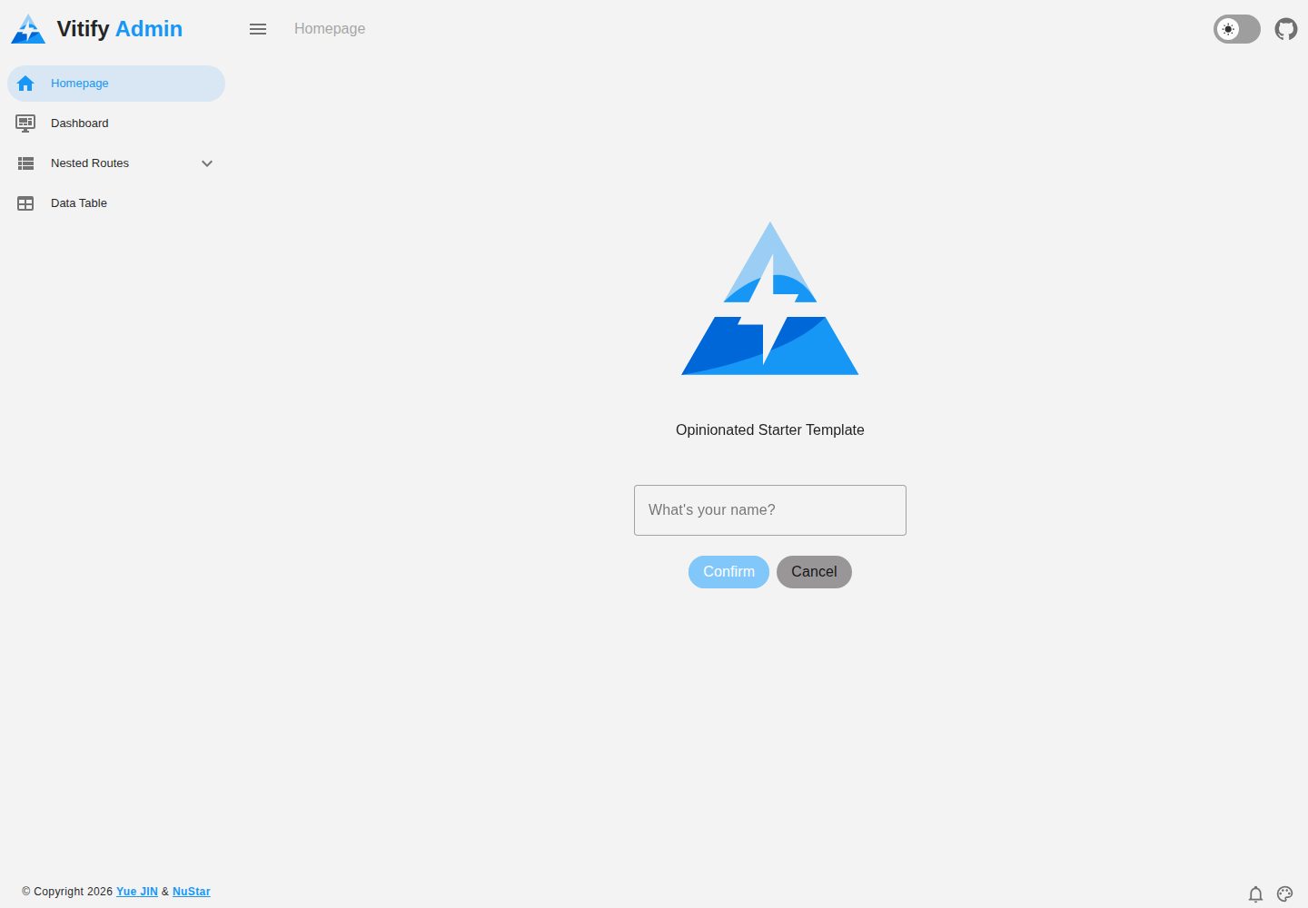 vitify-next 网站模板截图