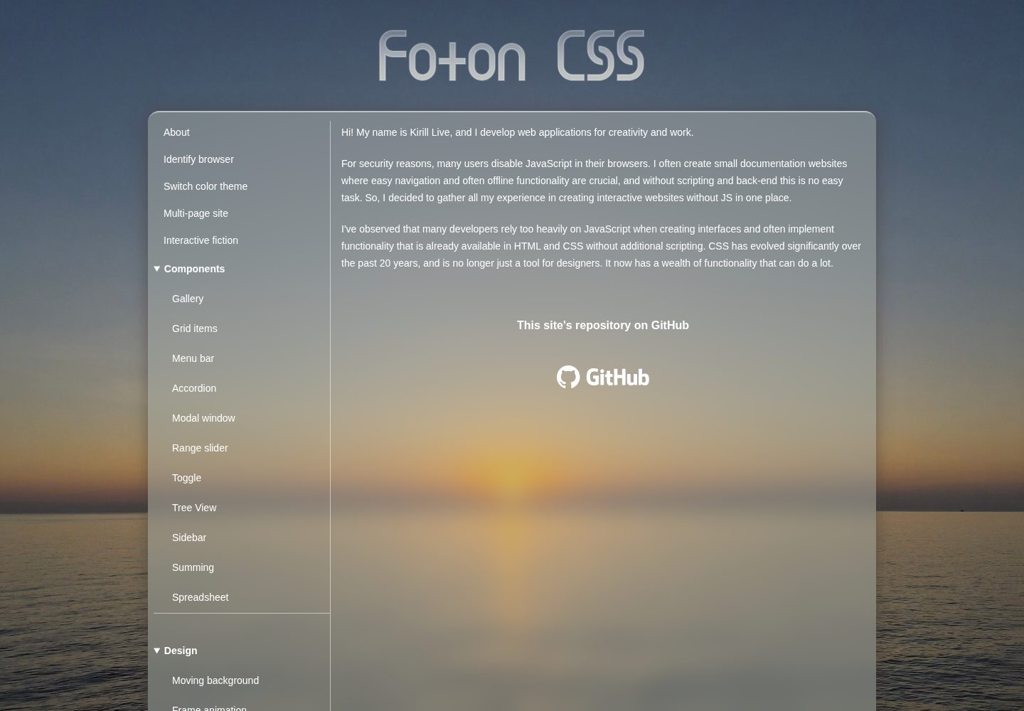Foton_CSS 网站模板截图