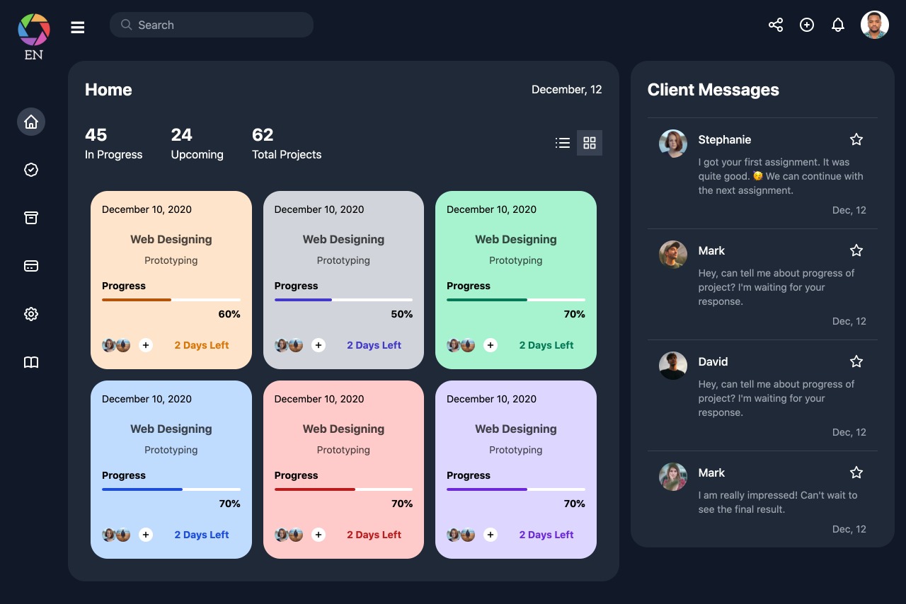 dashboard-v4-vue 网站模板截图
