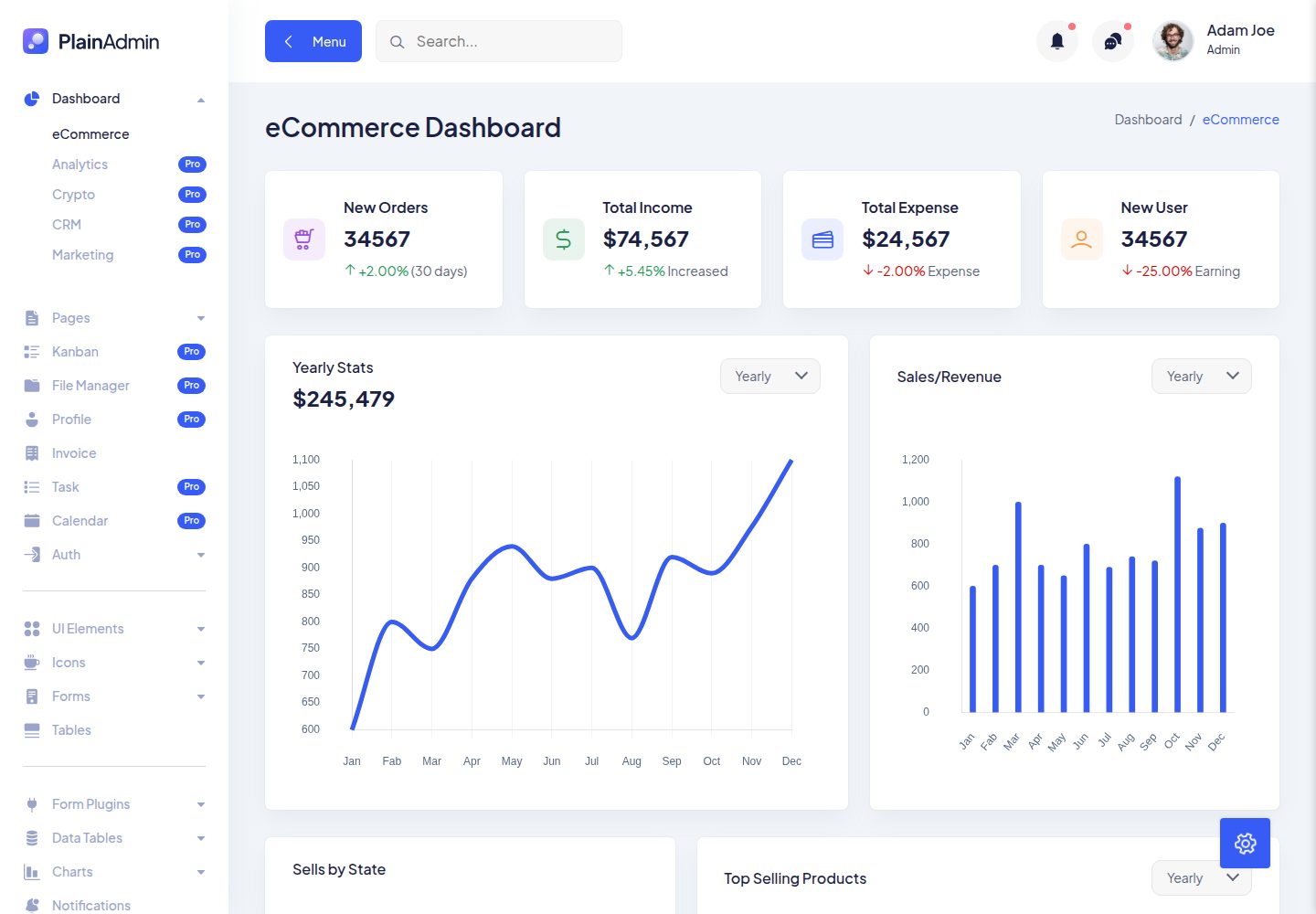 bootstrap-template-admin 网站模板截图