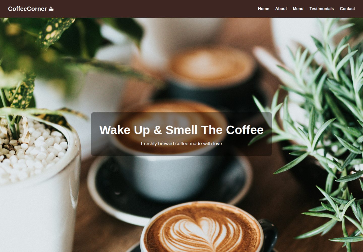 coffee-shop-web 网站模板截图