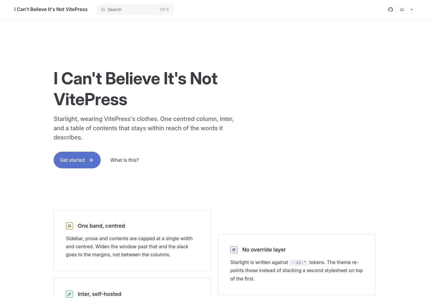 i-cant-believe-its-not-vitepress 网站模板截图