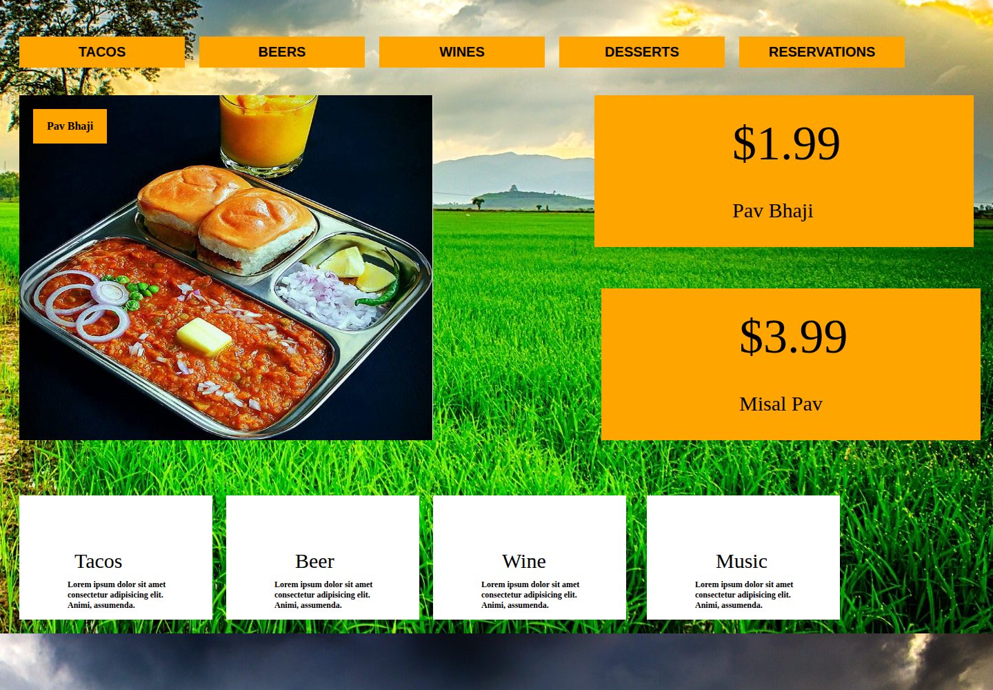 Restaurant.Website 网站模板截图