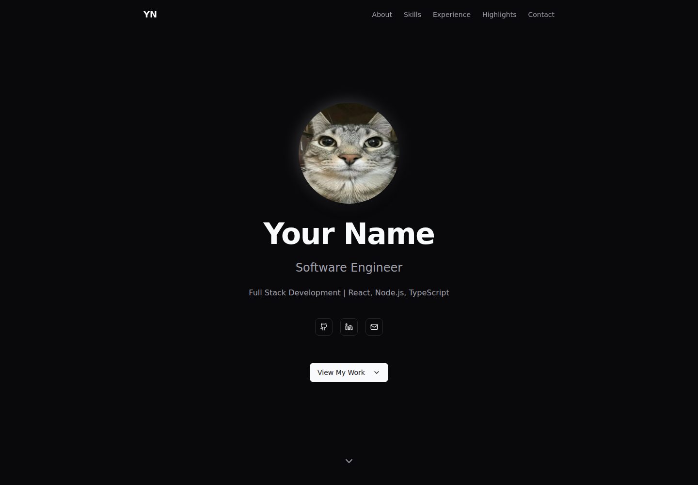 yadr · Desktop homepage