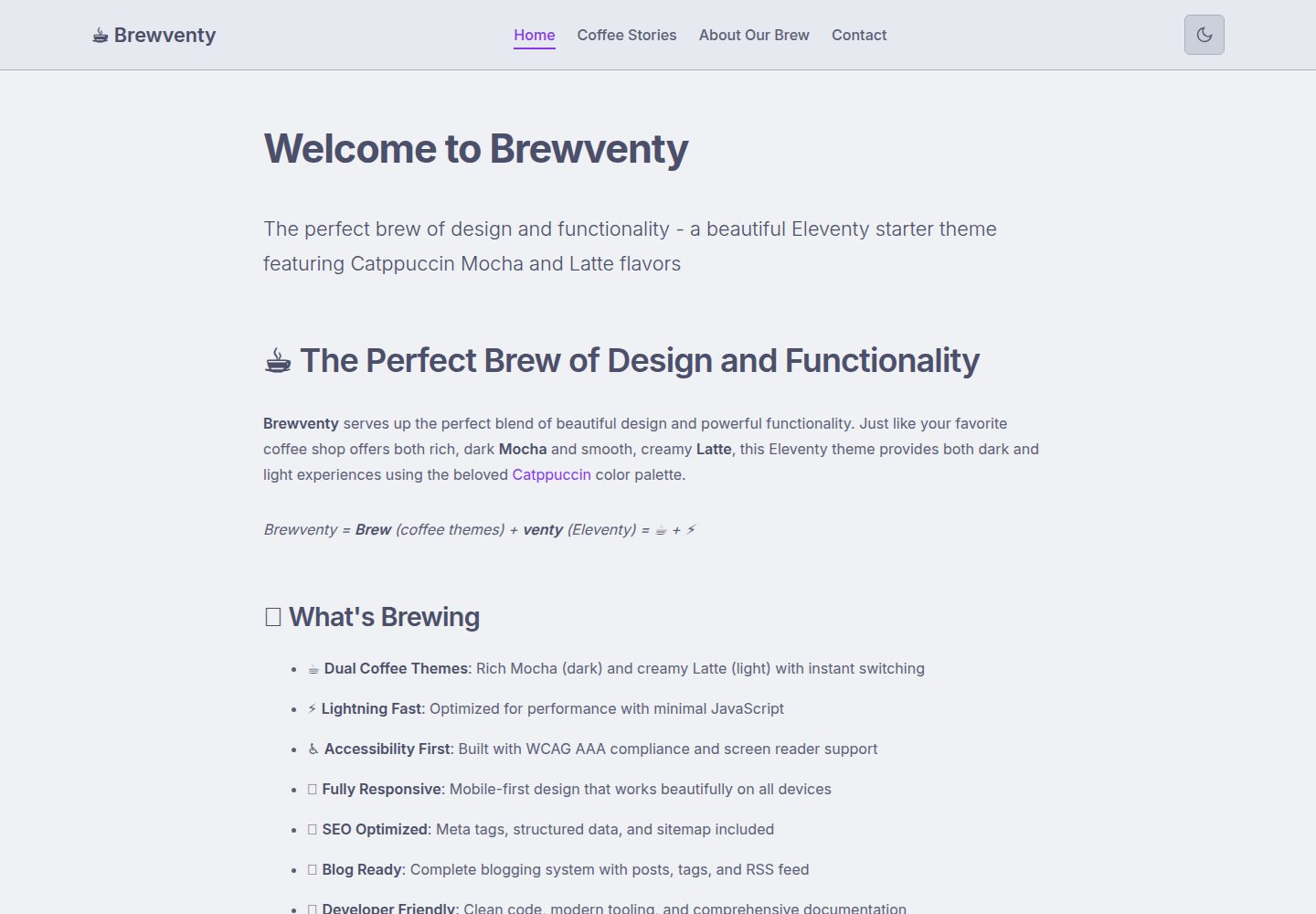 brewventy 网站模板截图