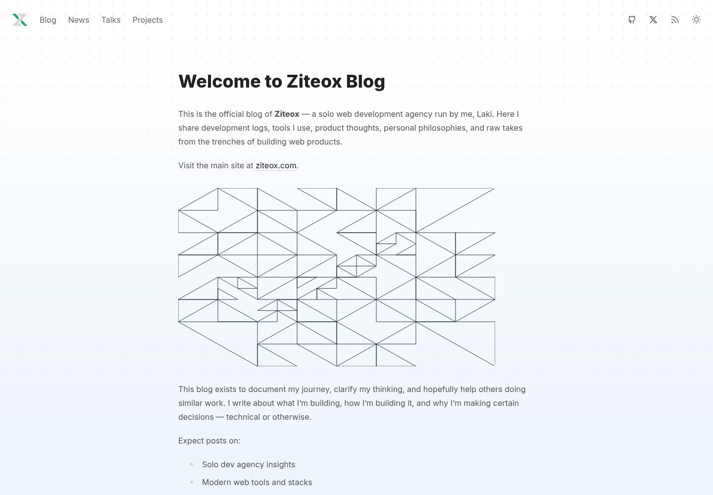 ziteox-blog · 桌面端首页