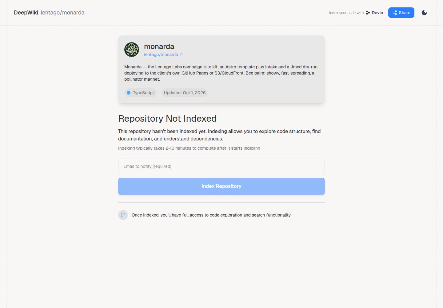 monarda 网站模板截图