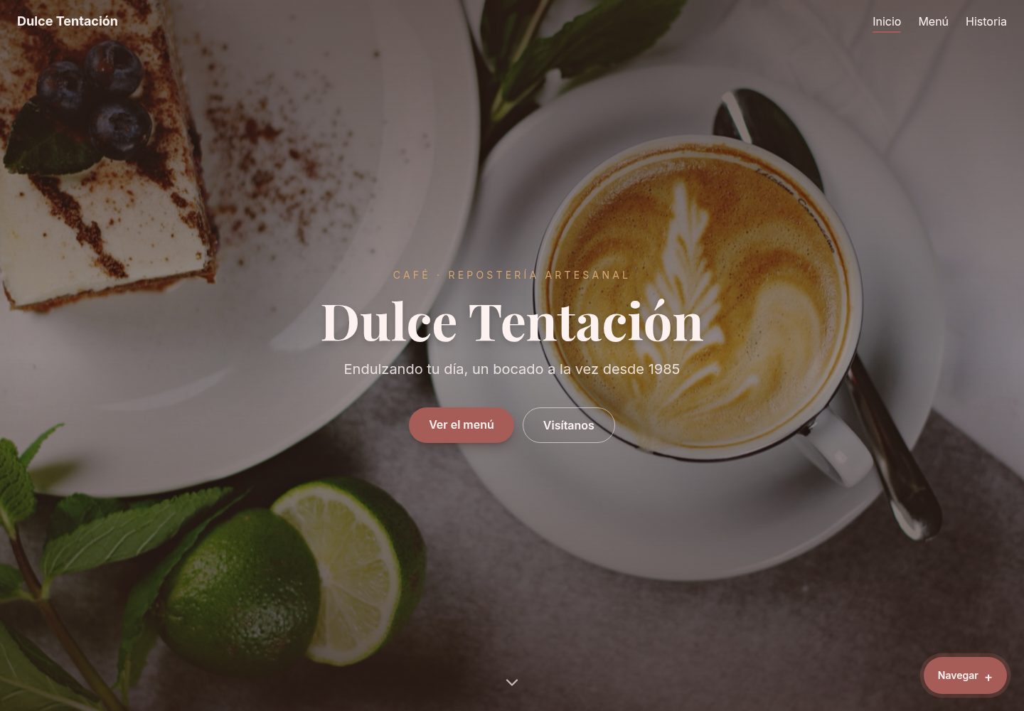 dessert-page 网站模板截图