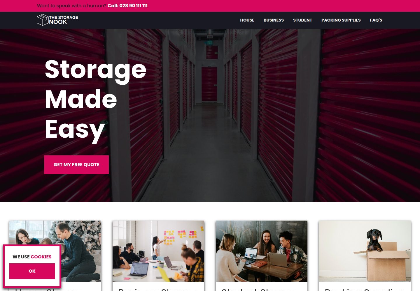 storage-site · Desktop homepage