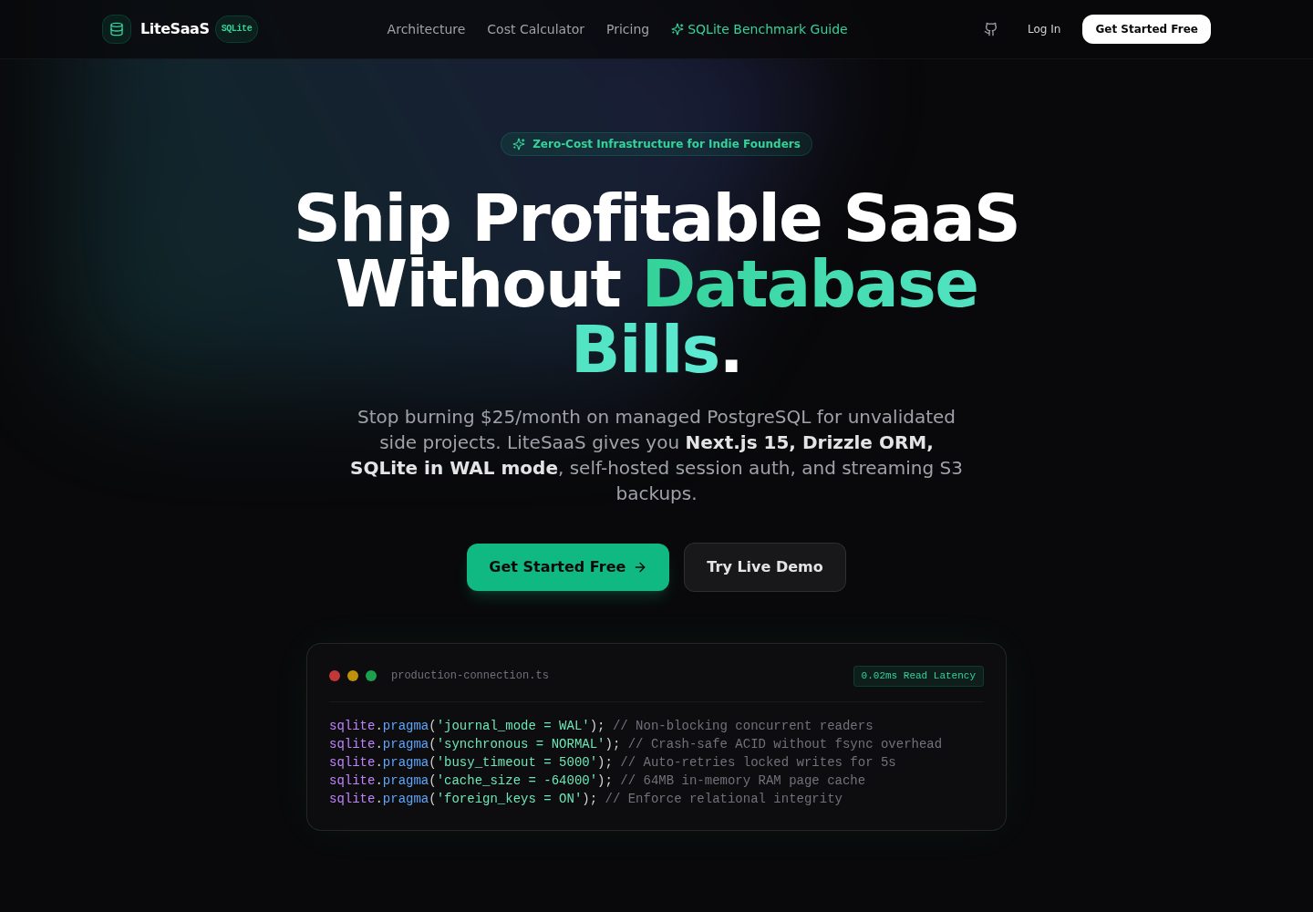 litesaas 网站模板截图