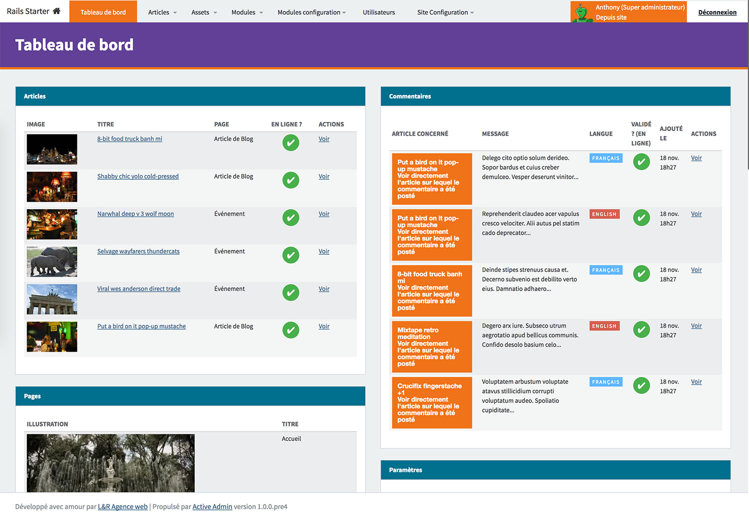 rails-starter Website Template Screenshot