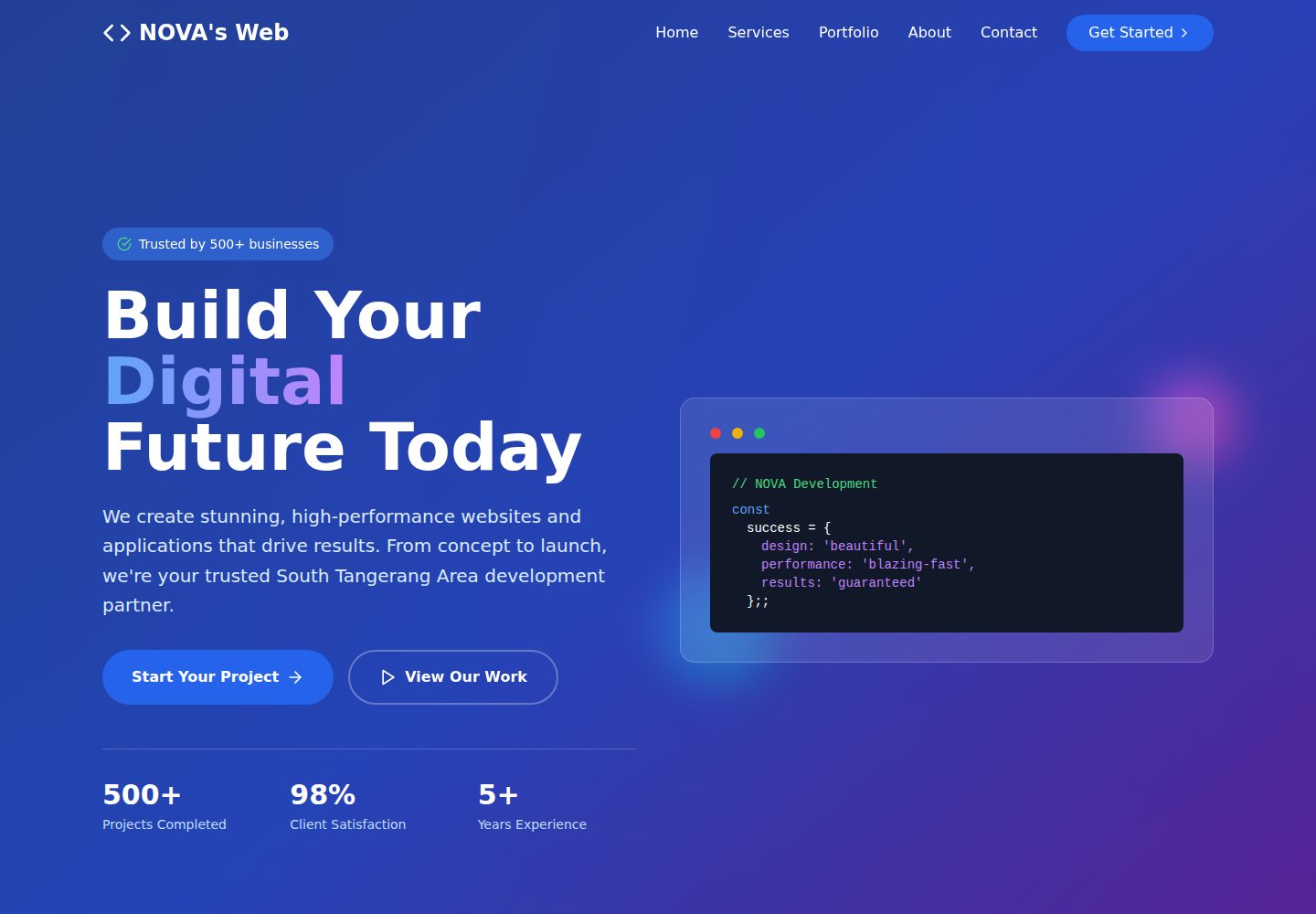 NOVA-WEB 网站模板截图