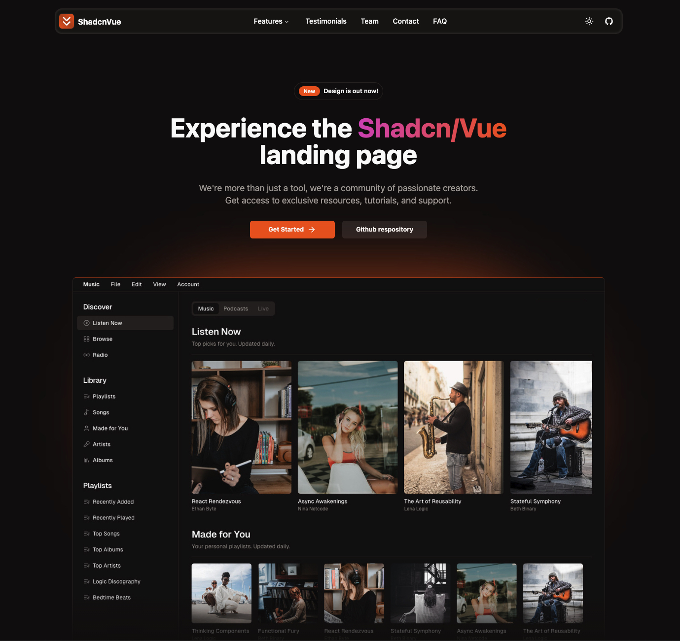 landingpage_mhub 网站模板截图