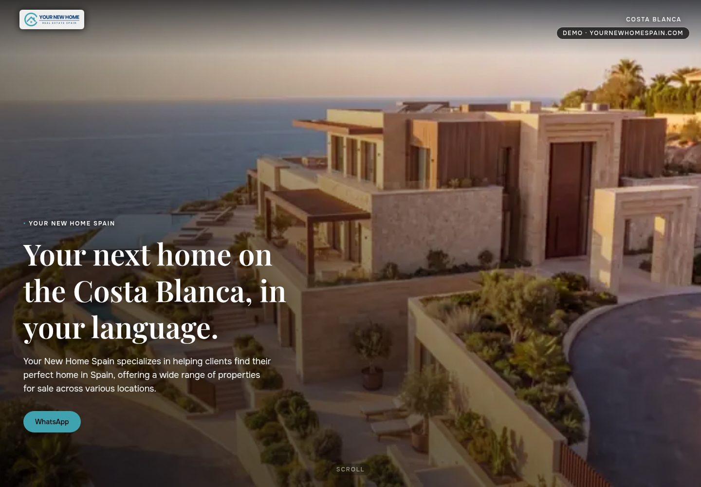 portfolio-next · Desktop homepage