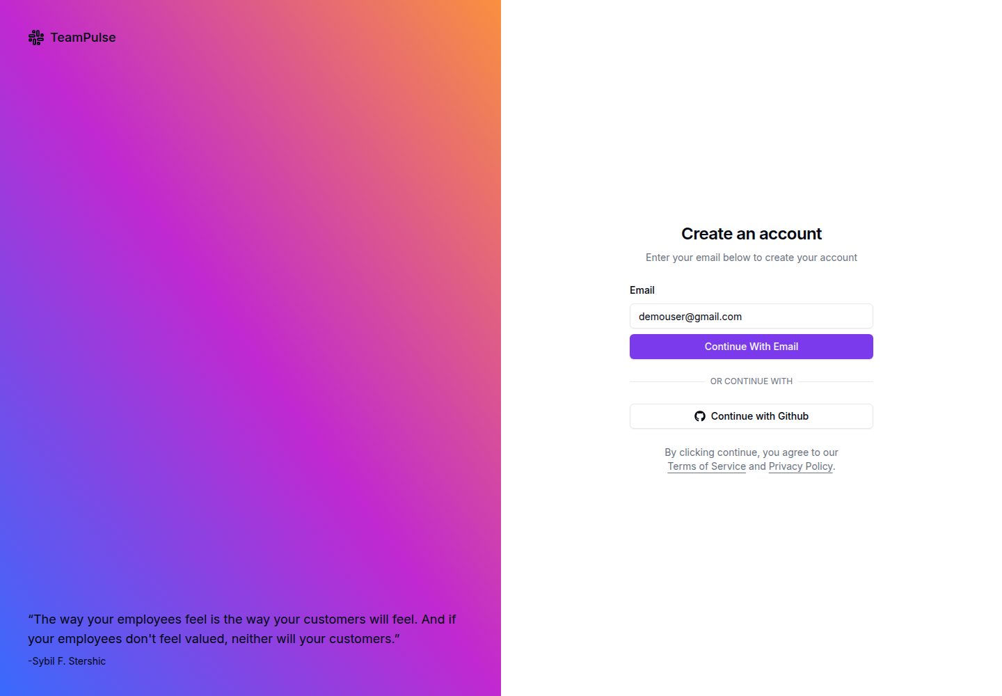 TeamPulse 网站模板截图