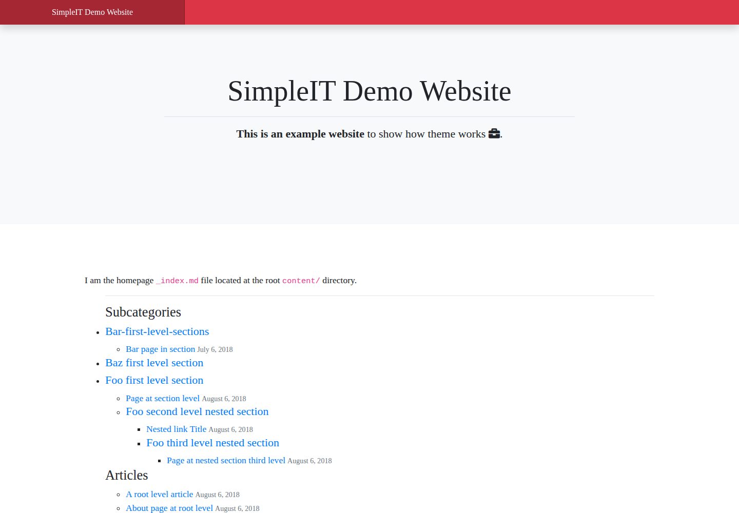 simpleit-hugo-theme 网站模板截图