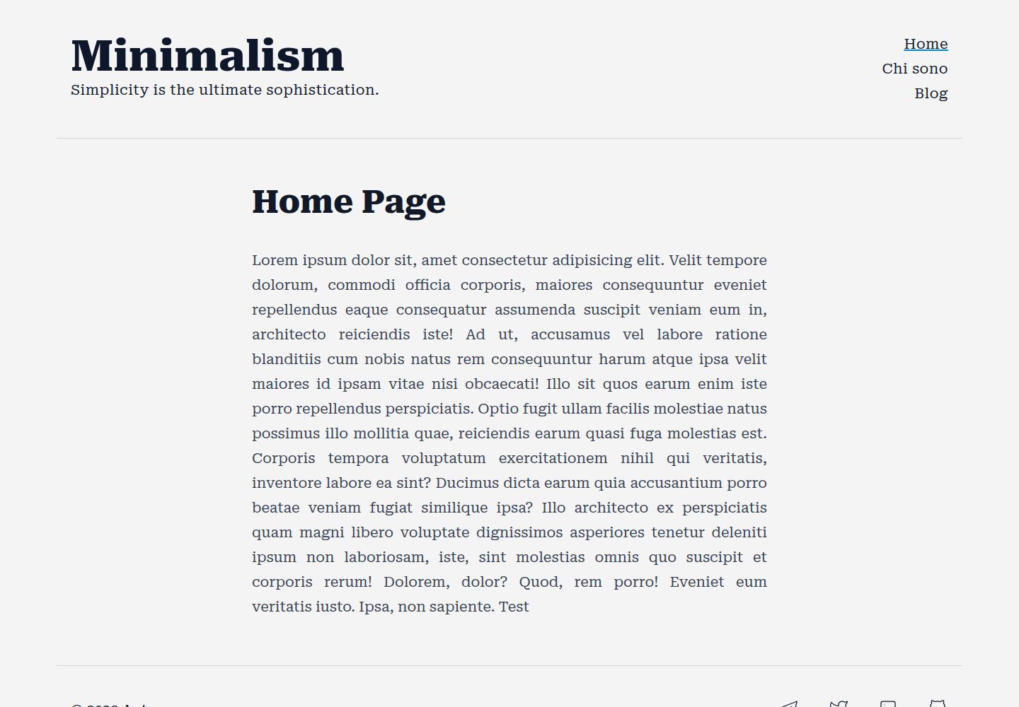 Minimalism 网站模板截图