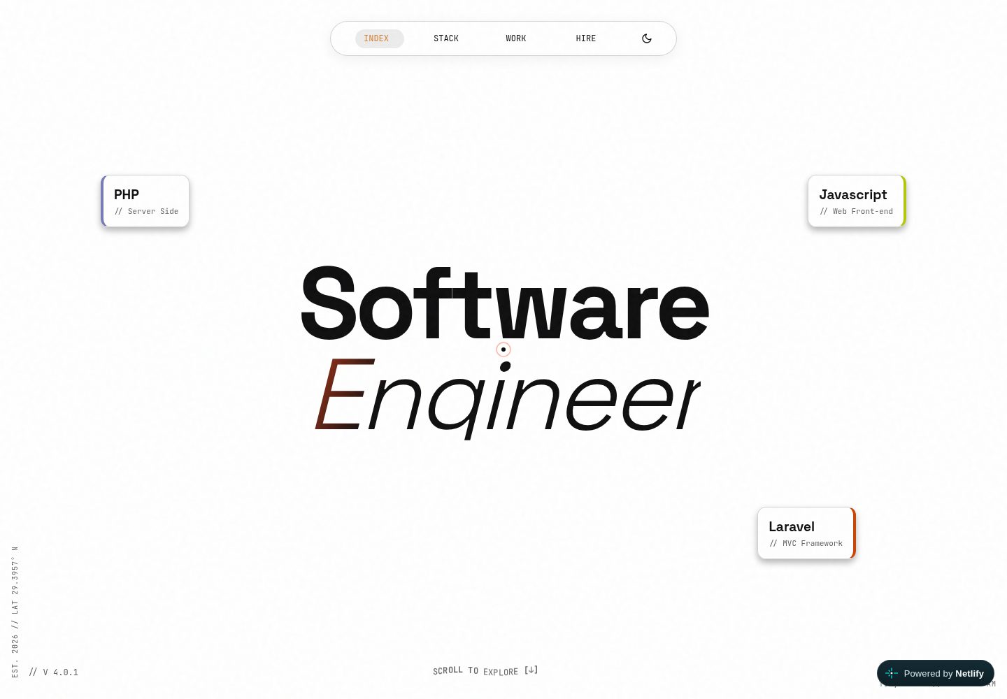 Portfolio 网站模板截图