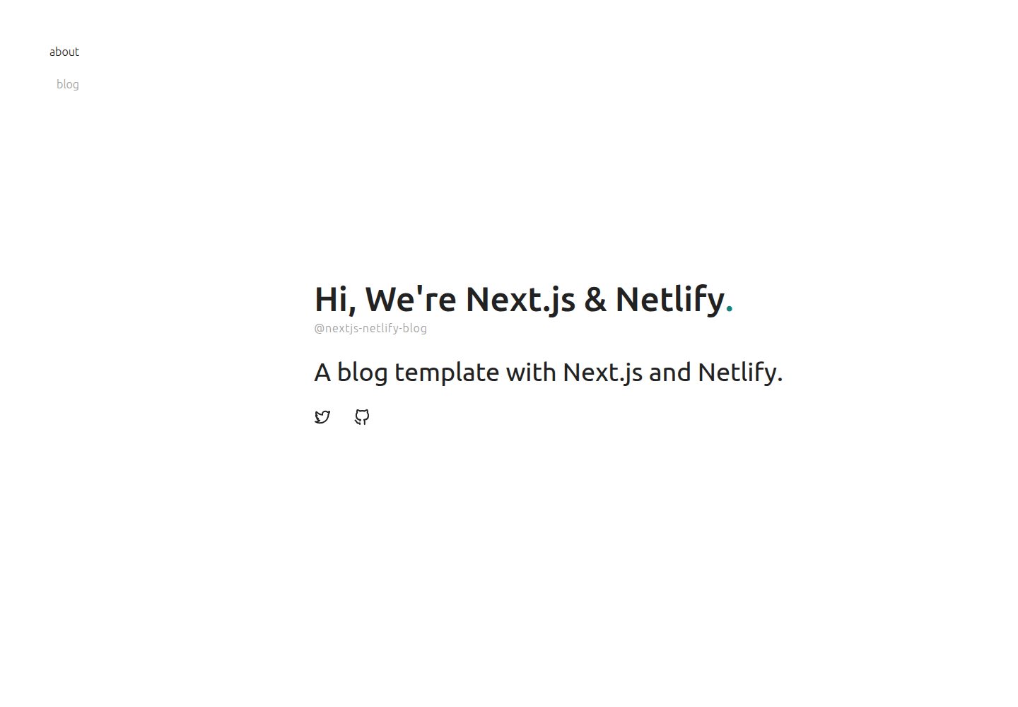 nextjs-netlify-blog-template 网站模板截图