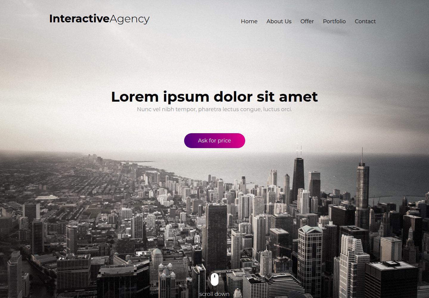 Agency 网站模板截图