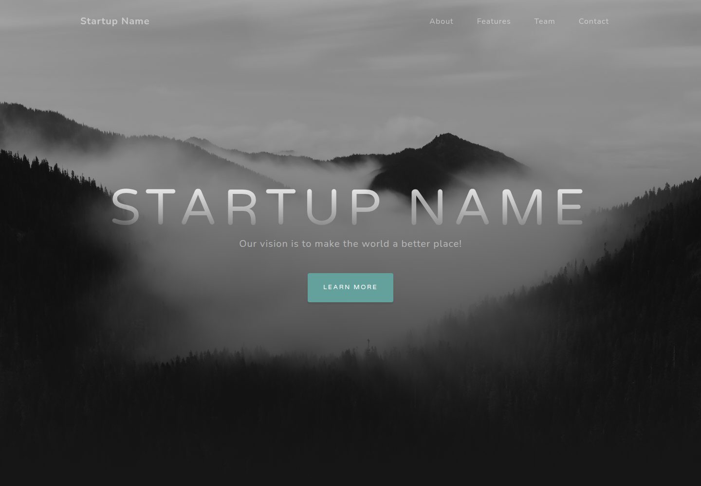 product-startup-template 网站模板截图
