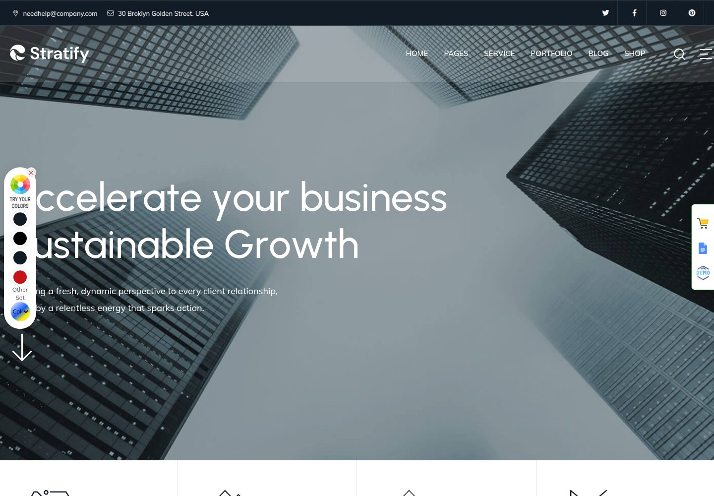 Stratify-WP-Theme 网站模板截图