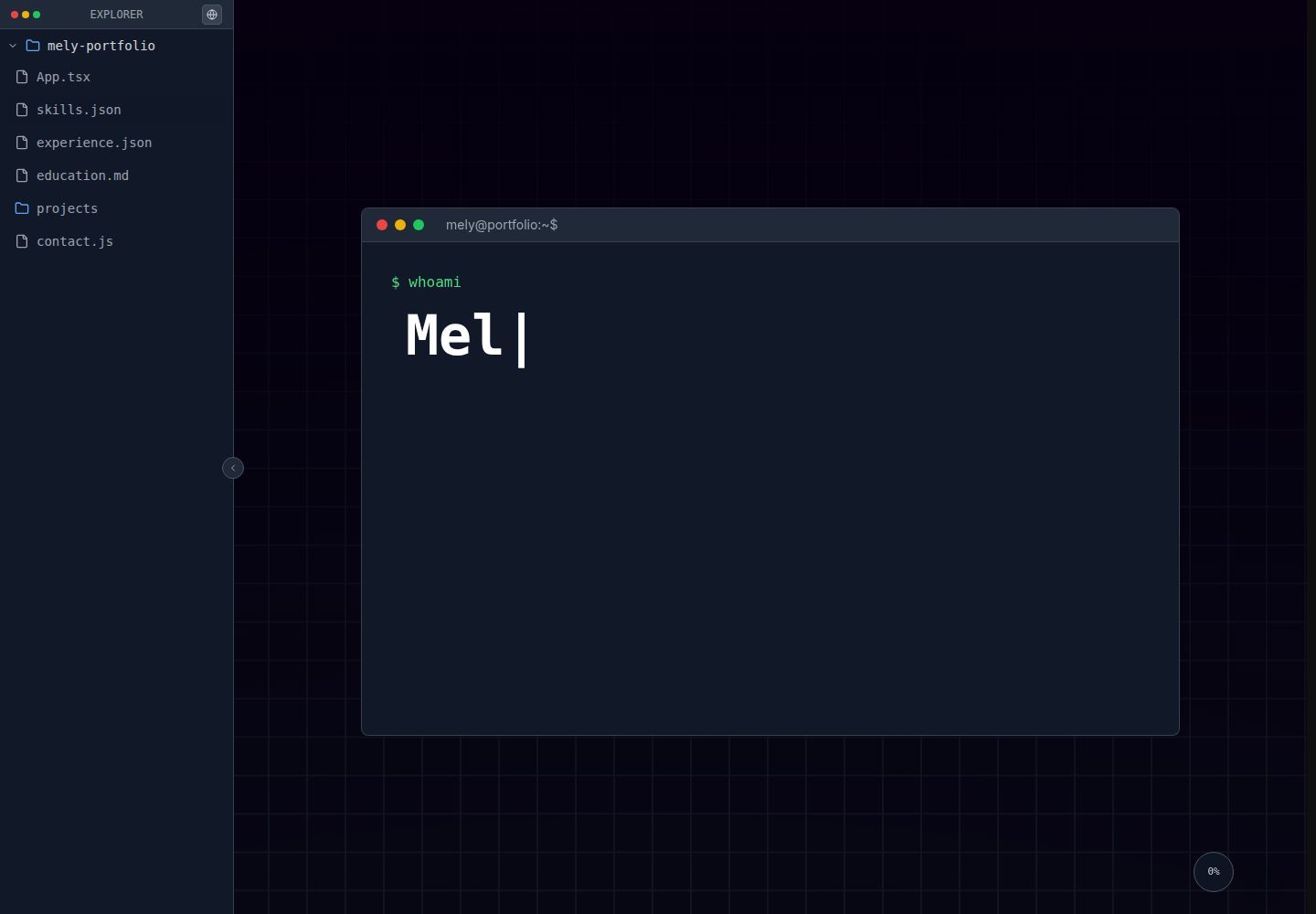 web-portfolio 网站模板截图