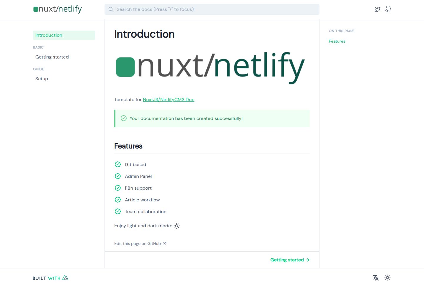 nuxt-netlify-cms-doc · 桌面端首页