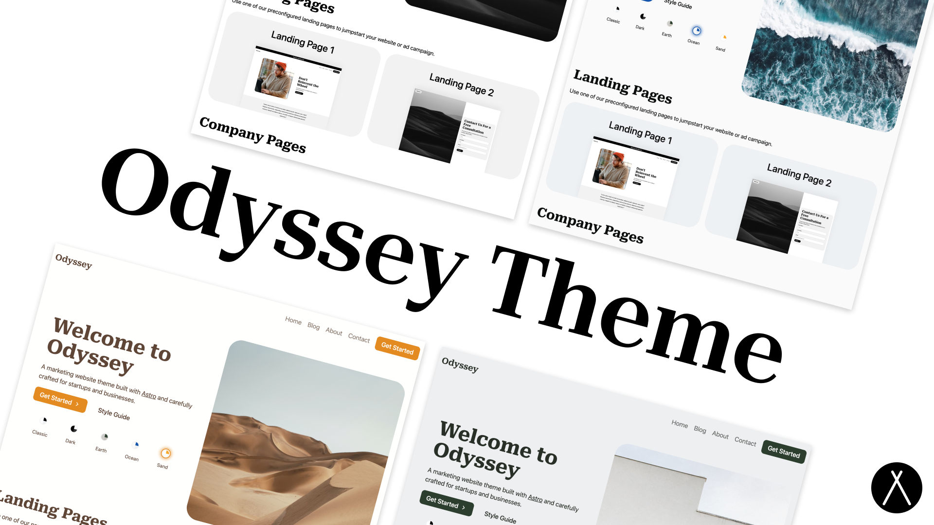 odyssey-theme 网站模板截图