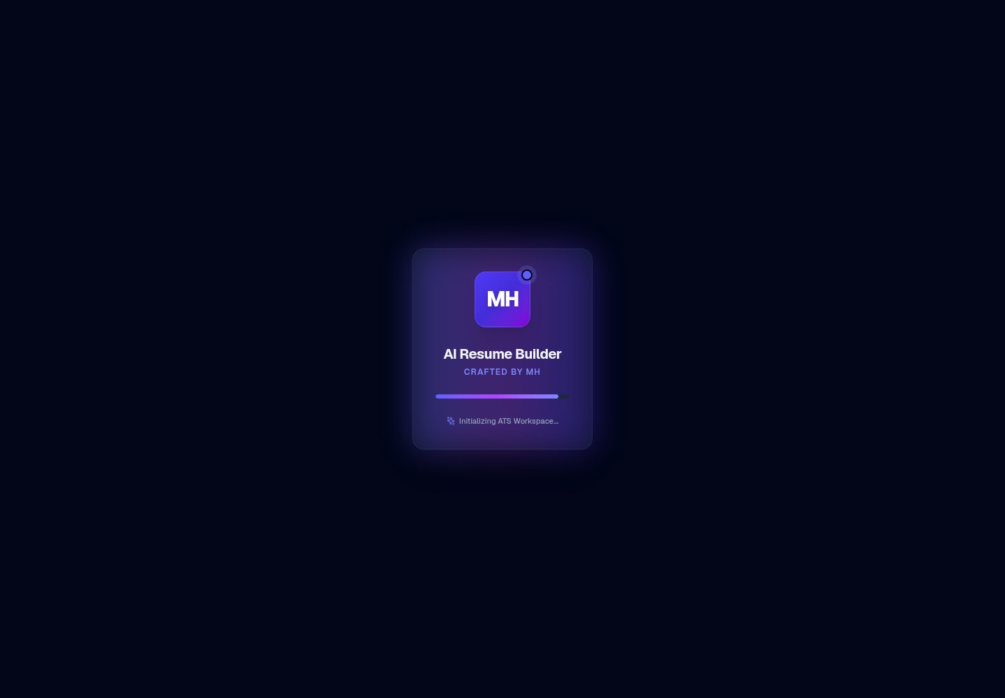 ai-resume-builder · Desktop homepage