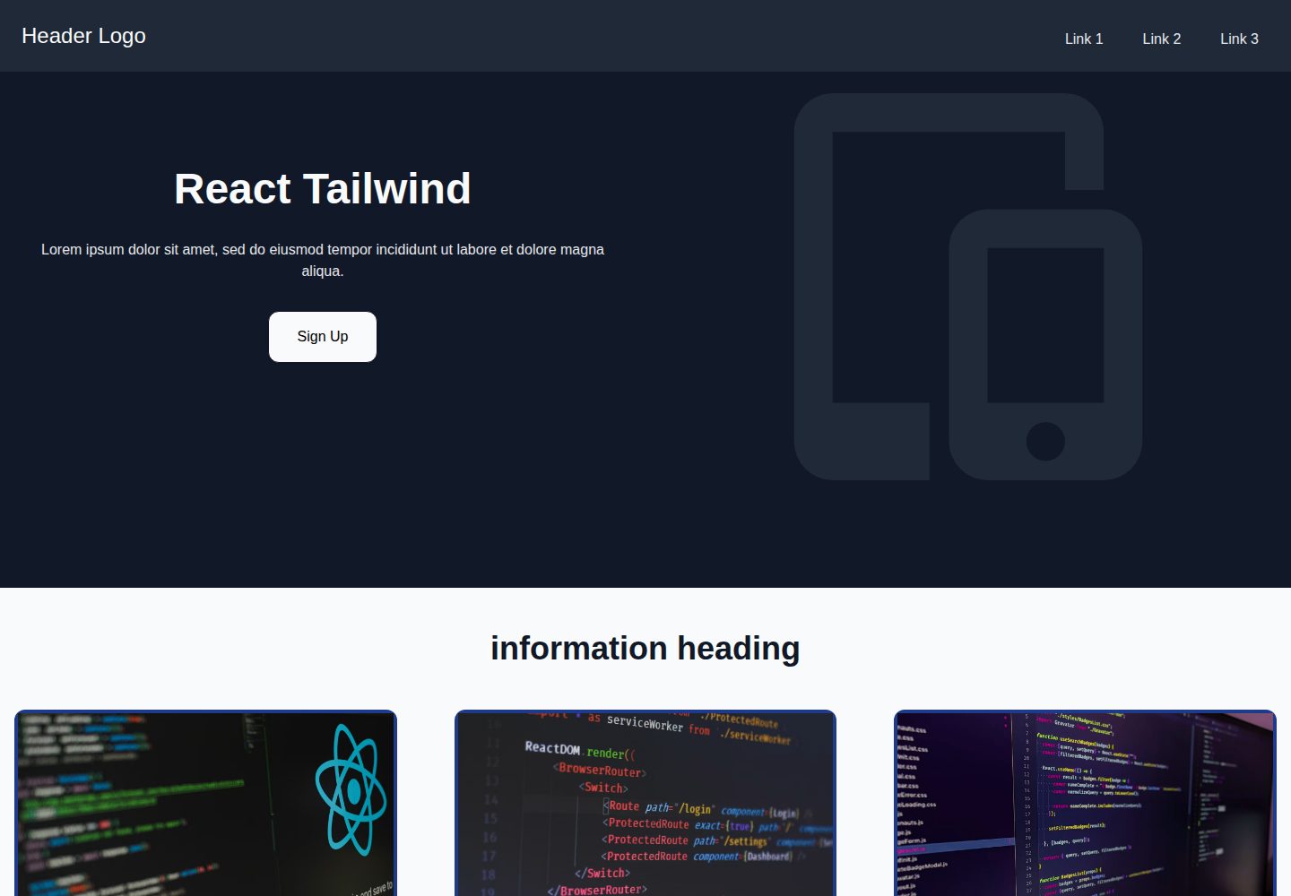 landing-page 网站模板截图