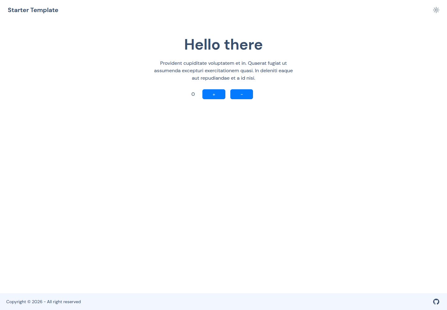 vite-vue-starter-template · Desktop homepage
