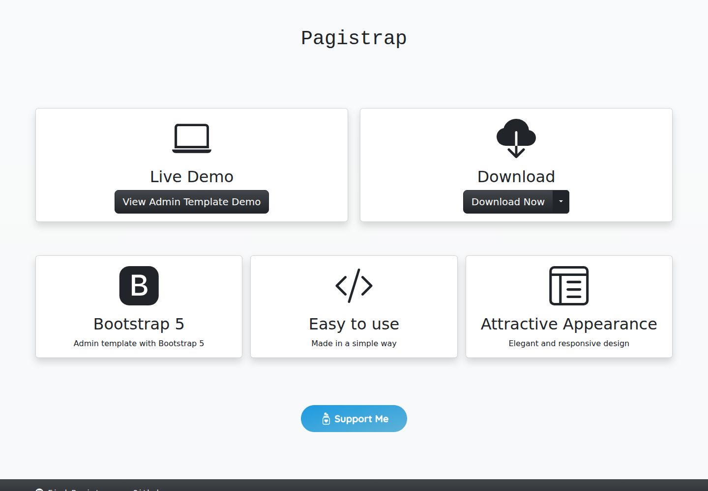 pagistrap 网站模板截图