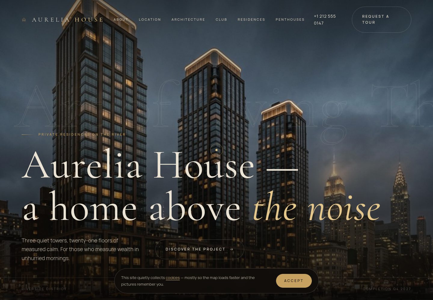 aurelia-house-template 网站模板截图