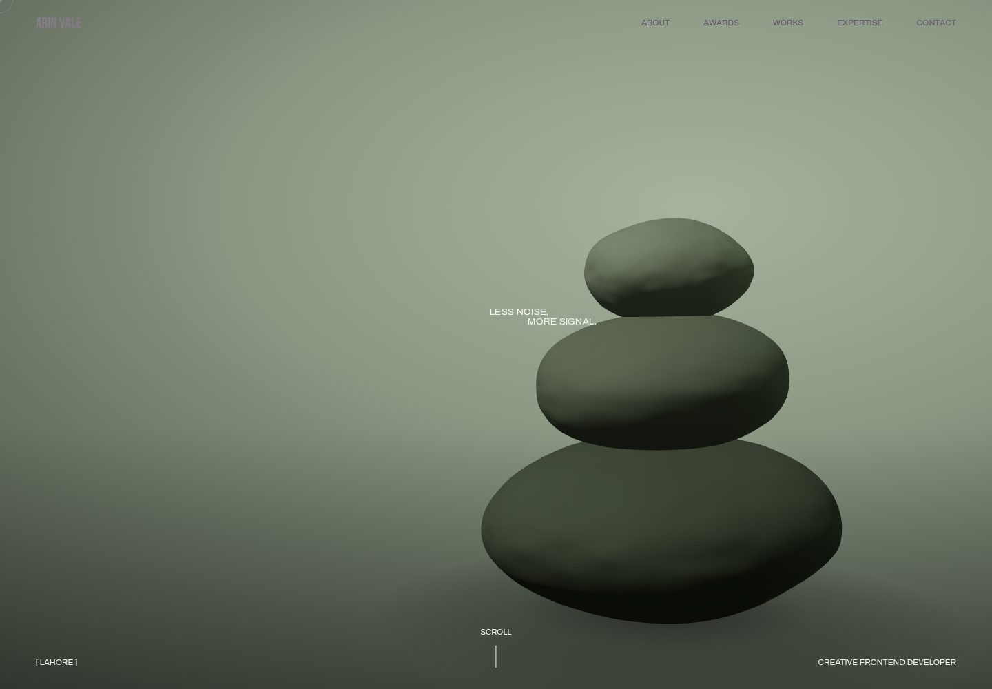 Portfolio-Template-27 · 桌面端首页