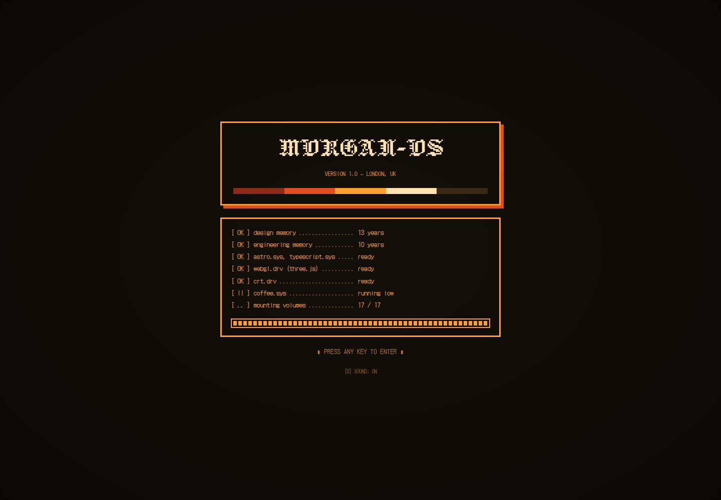 Portfolio-Template-33 · 桌面端首页
