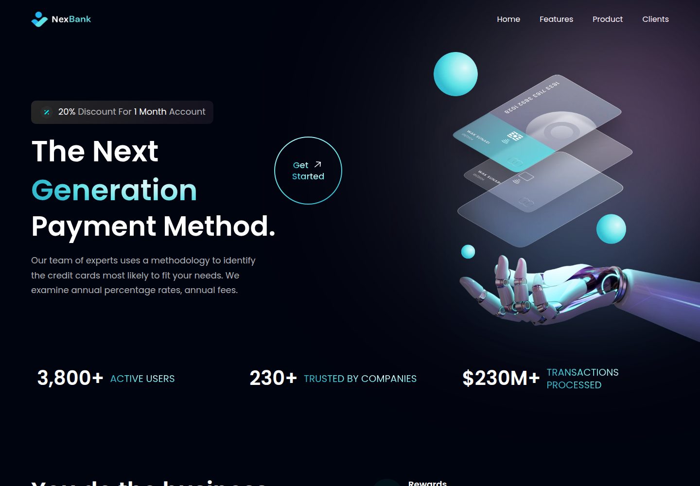 NexBank-SPA 网站模板截图