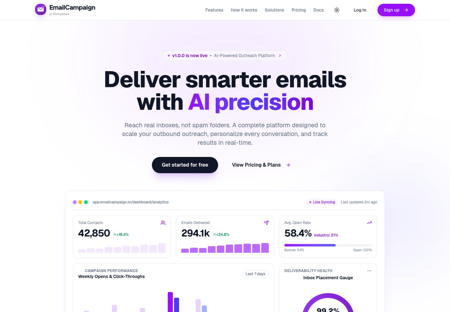 Agentic-Email-Campaign-Management-Platform 网站模板截图