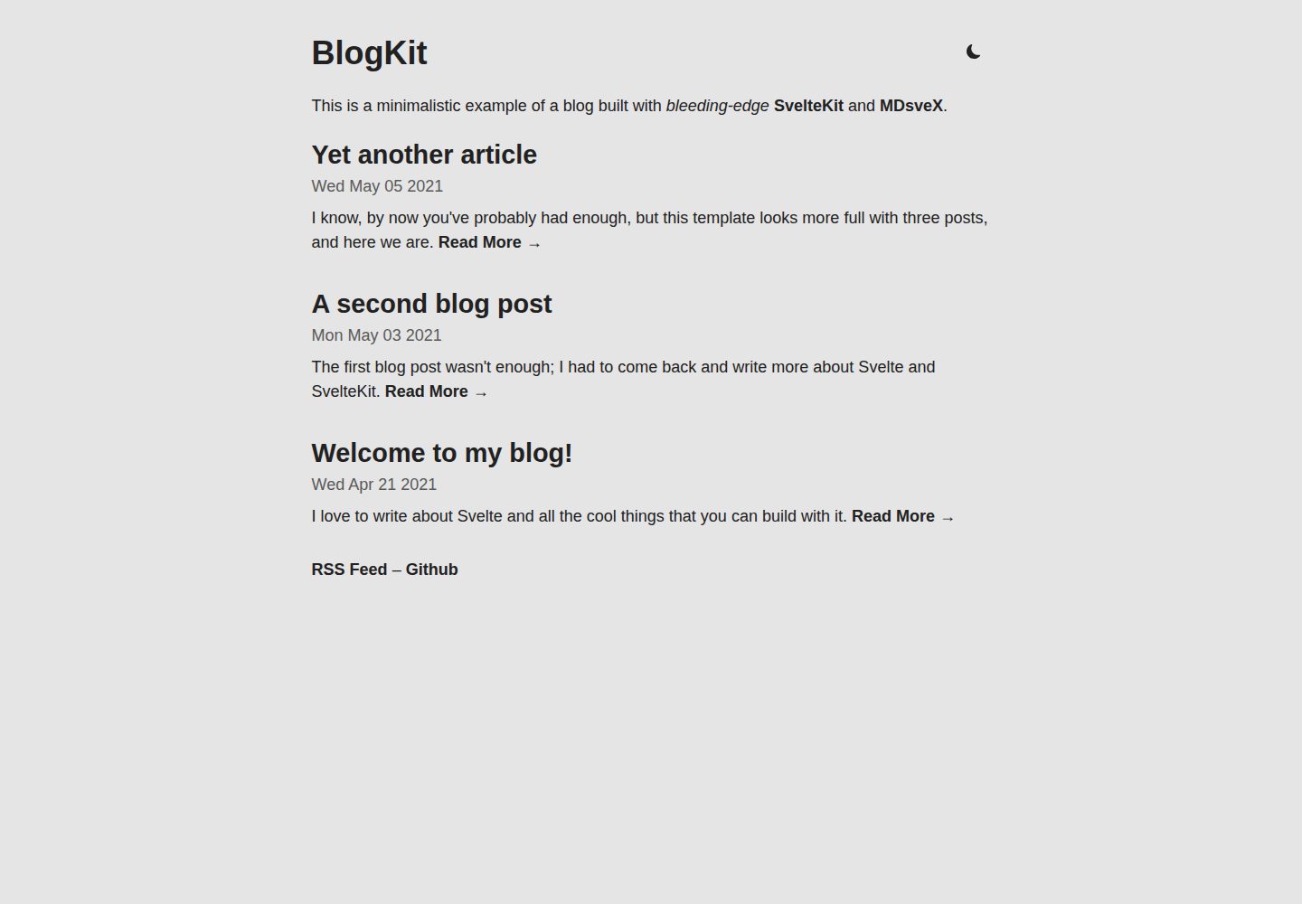 blogkit 网站模板截图
