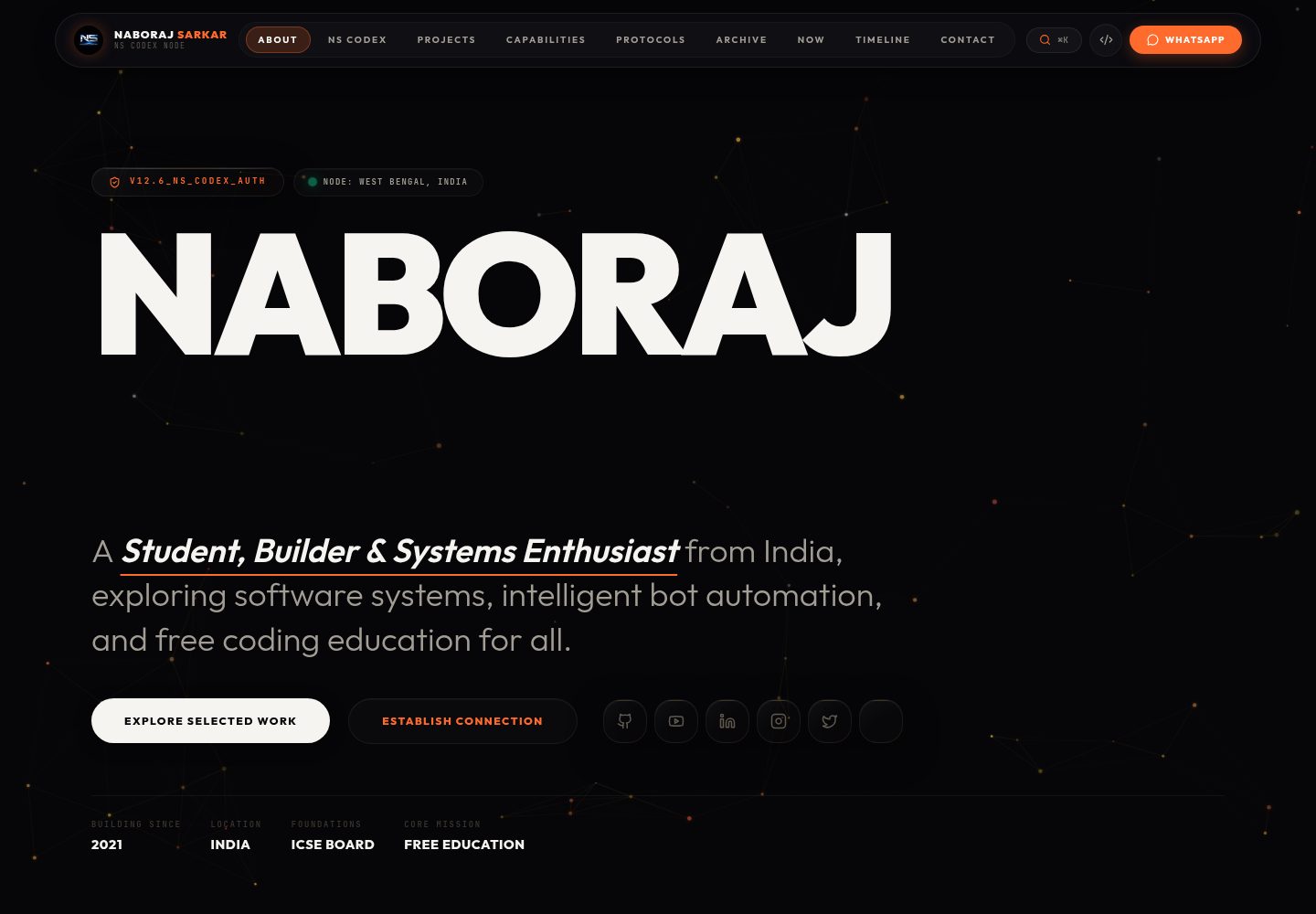personal-3d-portfolio-template-V1 网站模板截图