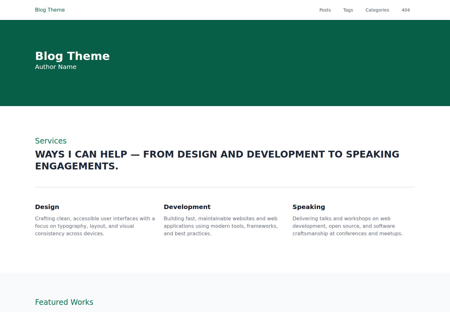 blogtheme 网站模板截图