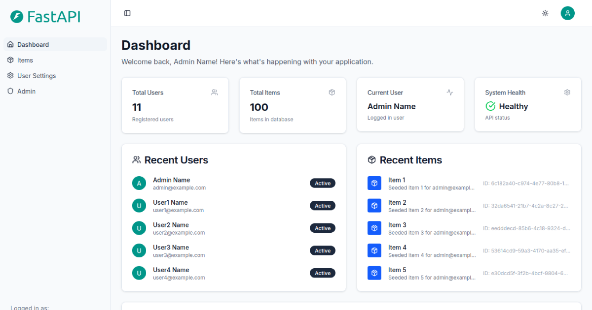 full-stack-fastapi-template-nextjs 网站模板截图