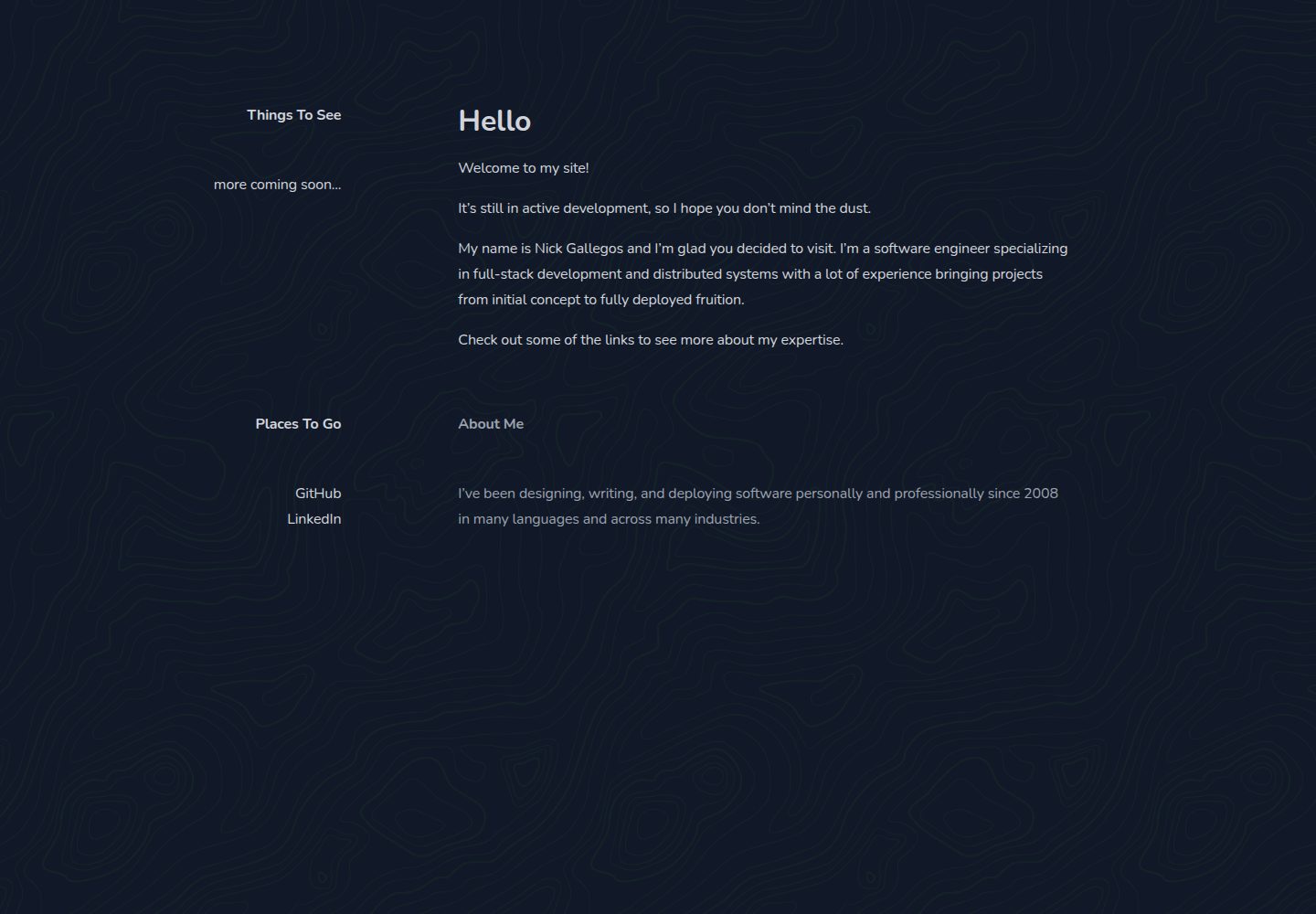 personal-site 网站模板截图