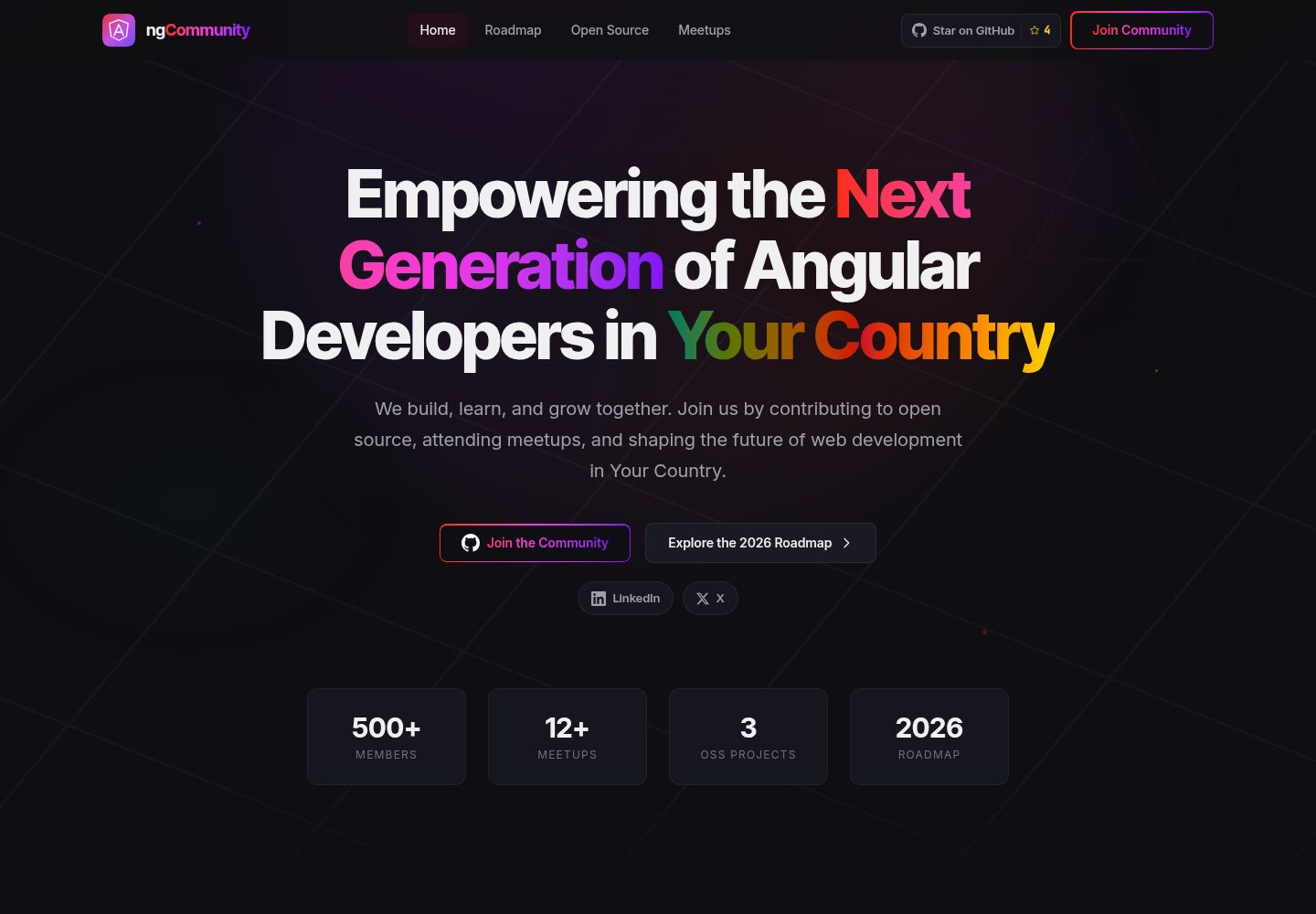 angular-community-website-template 网站模板截图