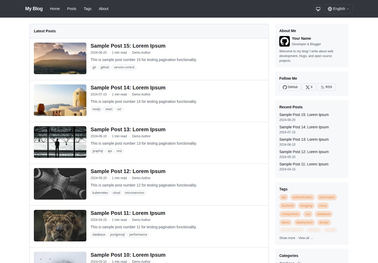 hugo-primer-blog 网站模板截图