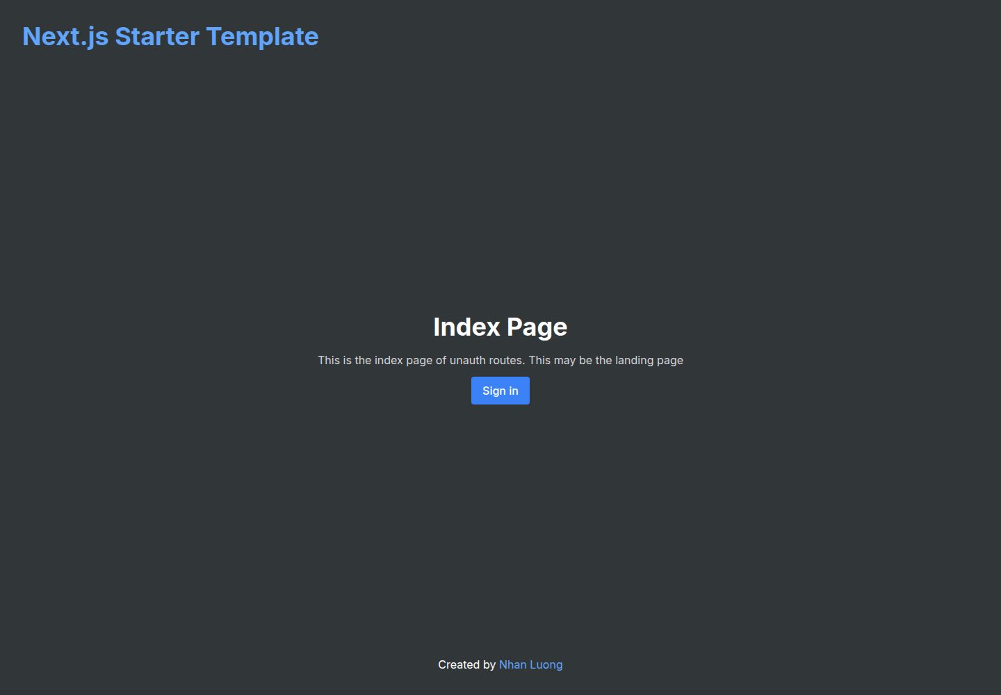 nextjs-boilerplate 网站模板截图