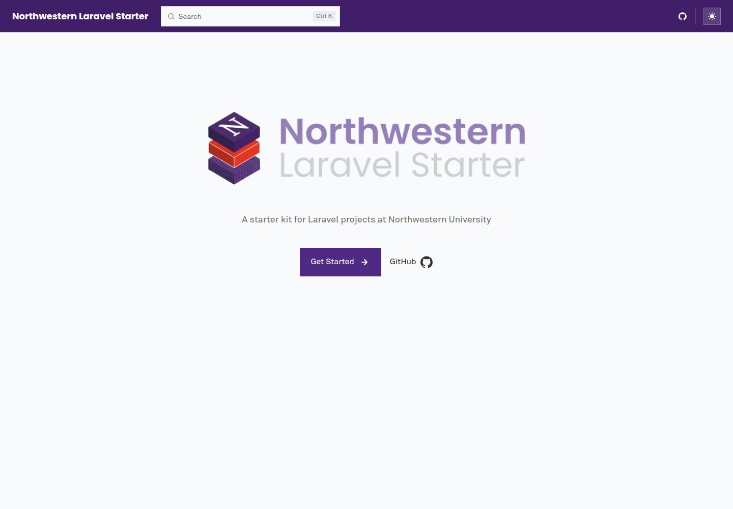 northwestern-laravel-starter 网站模板截图
