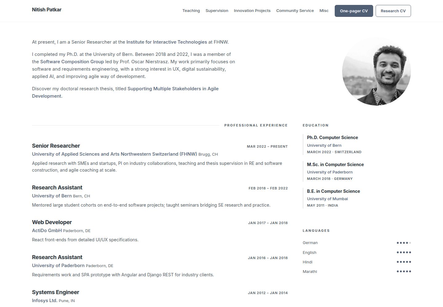 personal-website · 桌面端首页