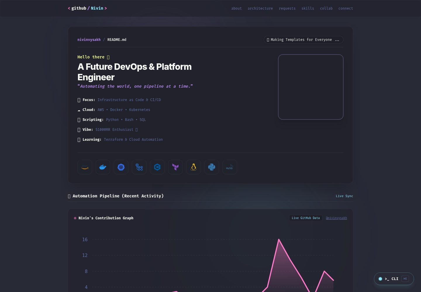 Dracula-portfolio 网站模板截图