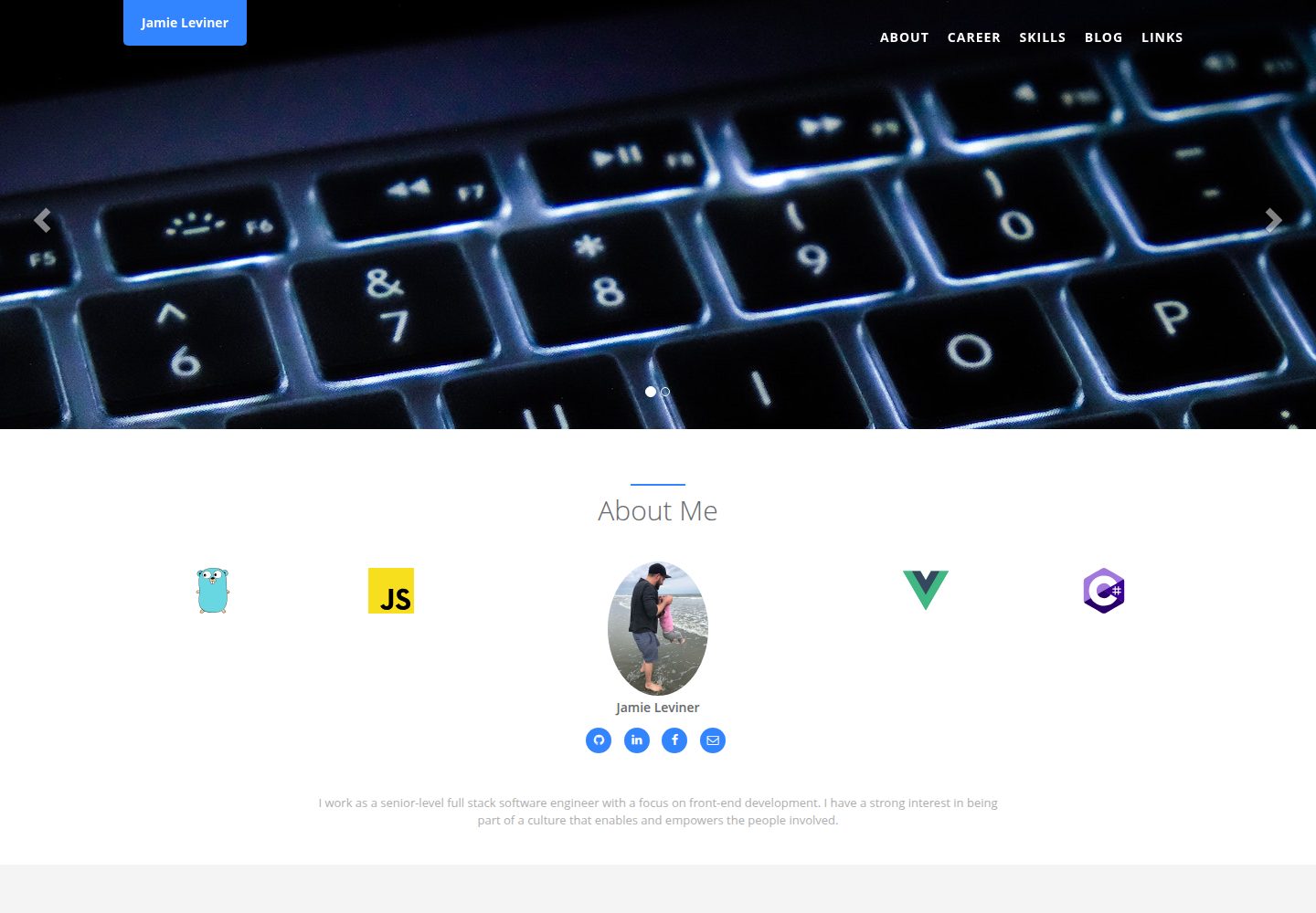 personal-site 网站模板截图